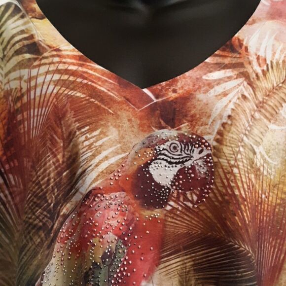 Laura Scott  3X  woman printed top - Picture 3 of 15